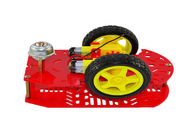 Robot de voiture d'Arduino d'entraînement de deux roues multi - trou avec la couleur rouge/jaune