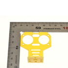 Support fixe de la parenthèse HC-SR04 le millimètre d'épaisseur de la couleur de jaune de capteur de distance 2,8 - 3,1