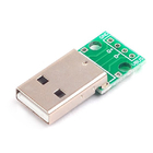 Mâle d'USB 2,0 au panneau d'adaptateur de carte PCB d'IMMERSION de 2.54mm