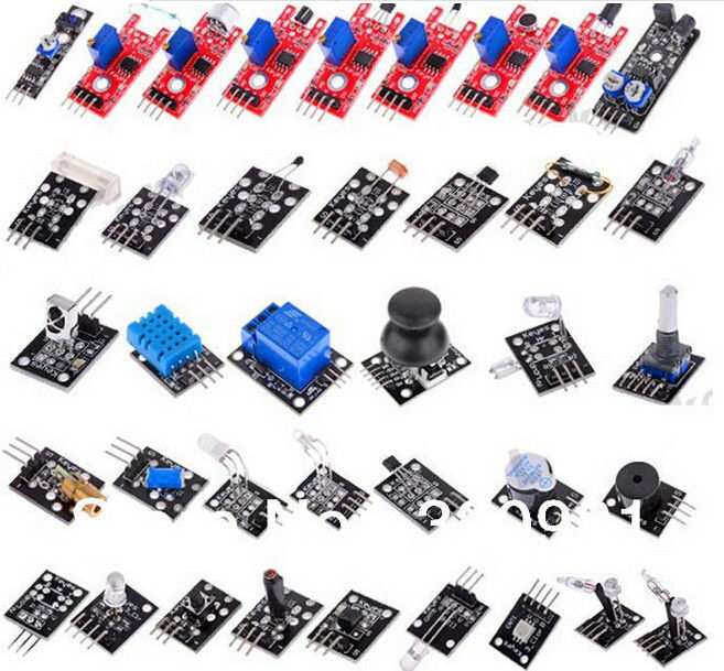 Kit de démarreur pour Arduino DIY apprenant 37 modules de capteur dans une sonnerie de passif de relais de la boîte 5V