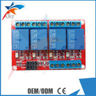 Module de relais de quatre canaux léger pour Arduino, panneau rouge