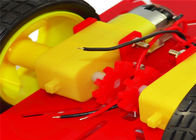 Robot de voiture d'Arduino d'entraînement de deux roues multi - trou avec la couleur rouge/jaune