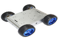 ligne transnationale futée à quatre roues d'alliage d'aluminium de noir de robot de voiture de 4WD Arduino