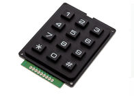 Le clavier 12 de 4 x de 3 Matrix verrouille la couleur noire taille de 7 x de 5,2 x de 0.9cm avec la matière plastique