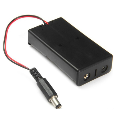 Caisse noire de support de la batterie deux 18650 avec le commutateur