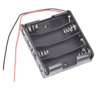 Boîte de support de batterie du noir 4 1.5V aa pour Arduino