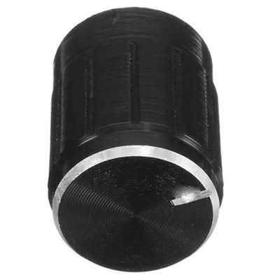 Bouton en aluminium solide de potentiomètre de noir d'Okystar 15*16mmh