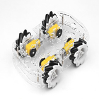 Châssis futé Kit For Mecanum de voiture de la roue 4WD transparente en plastique