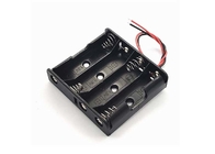 boîte de rangement plate de PVC de support de la batterie 4AA de 5.7x6.2x1.5cm avec l'avance de fil