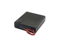 2 composants électroniques de boîte de batterie du fil 6v 4AA avec le fil et le commutateur