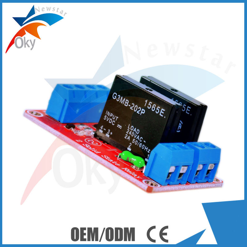 2 module de relais de bas niveau à semi-conducteur de module de relais de la Manche SSR Arduino pour Arduino