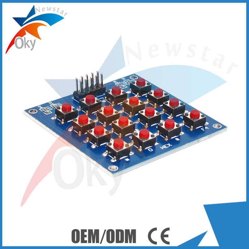 Module de matrice de points de LED de la carte PCB 4 x 4 de 16 claviers pour Arduino, panneau de commutateur de bouton de MCU/AVR/BRAS