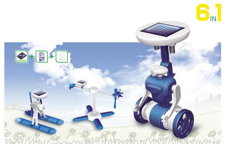 Kit en plastique bleu/blanc de robot de Diy Arduino DOF, 6 dans les kits solaires éducatifs de 1 Diy