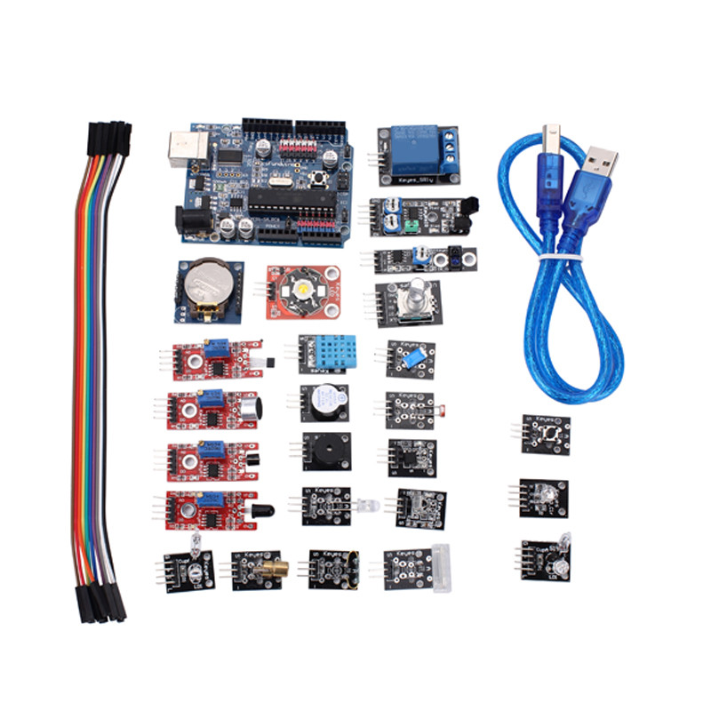 kit de capteur de 24Pcs Arduino avec le capteur du panneau DHT11 de développement de l'ONU R3
