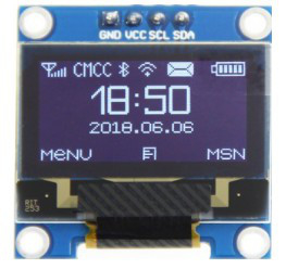 SSD1306 0,96 module périodique d'affichage à LED de l'affichage à cristaux liquides de la terre 128X64 OLED de pouce IIC I2C pour Arduino